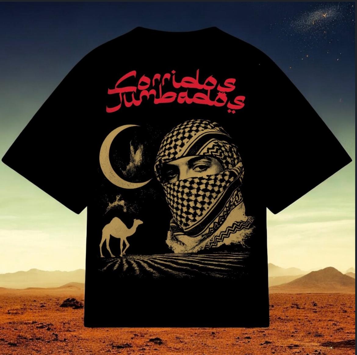 camiseta estilo desierto medio oriente
